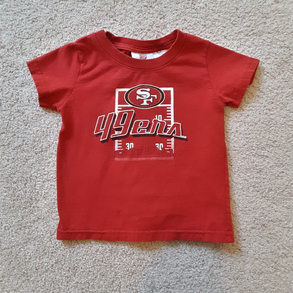 Toddler SF 49ers Football Short Sleeve Tee Shirt